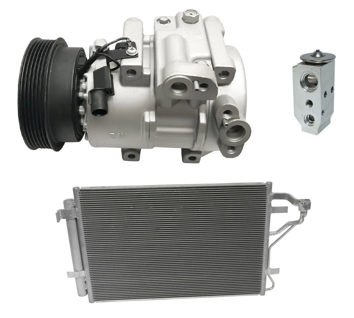 AC Compressor Kit With Condenser for Kia Forte 2.4L (2010–2013)