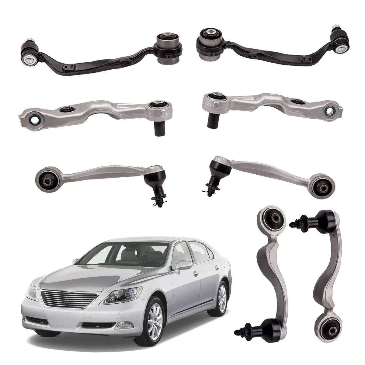 Control Arm Kit (8 Pcs) for Lexus LS460 RWD 2007-2008