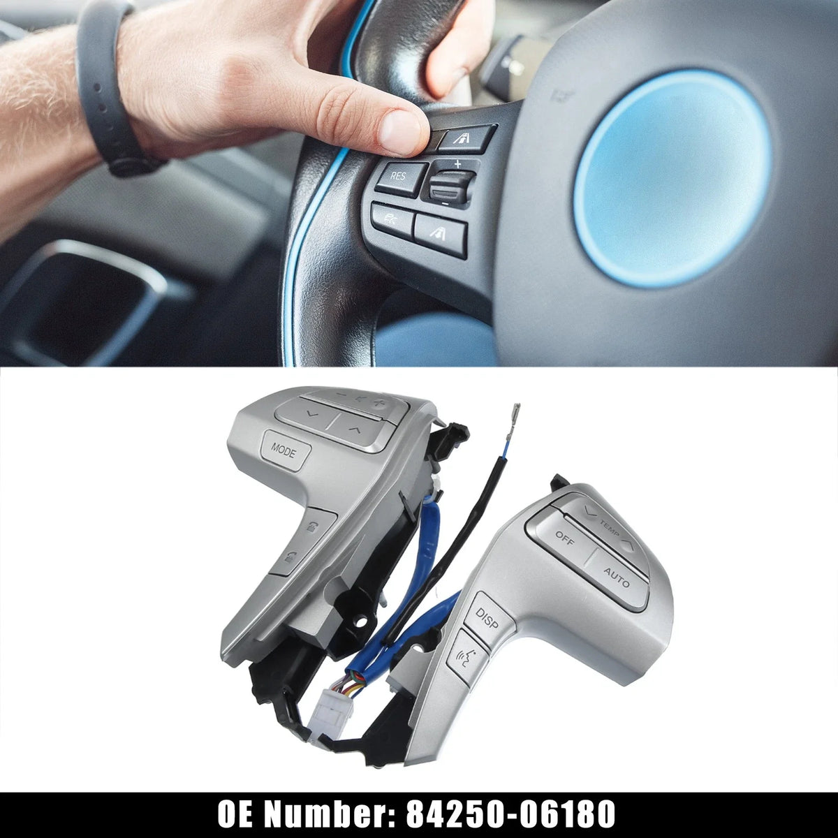 Steering Wheel Control Switch Button for Toyota Camry Hilux (718844532723)