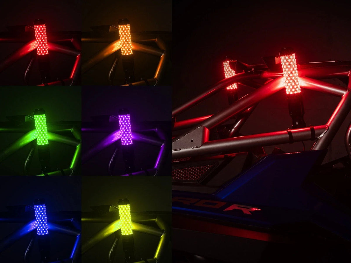 LED Whip Lights 2X Magnum with 2" Brackets for SuperATV