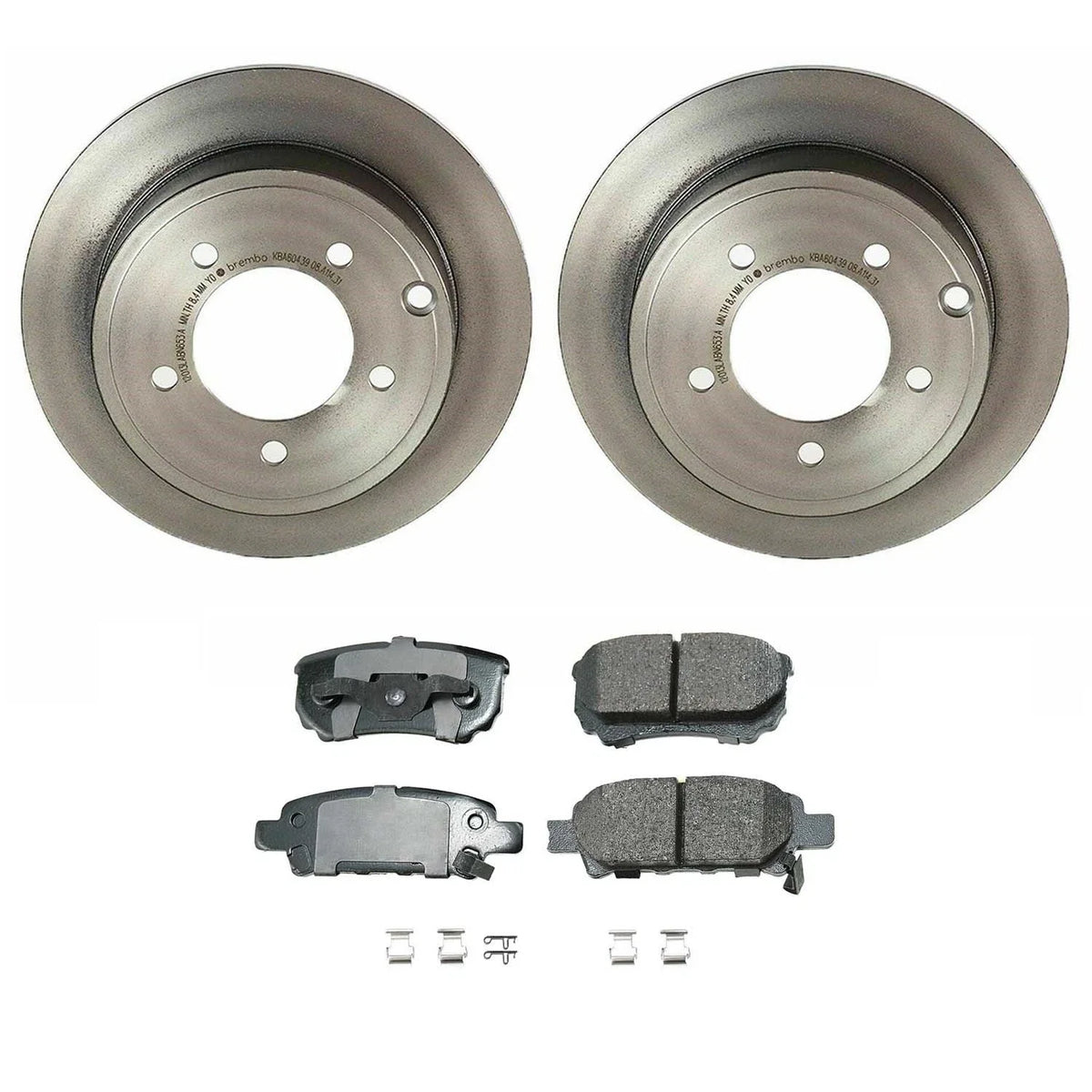 Akebono ProACT Rear Brake Kit Disc Rotors & Ceramic Pads for Chrysler Dodge Jeep