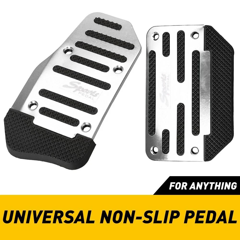 2X Non-Slip Gas Brake Pedal Pad Covers for Universal Fit (V)