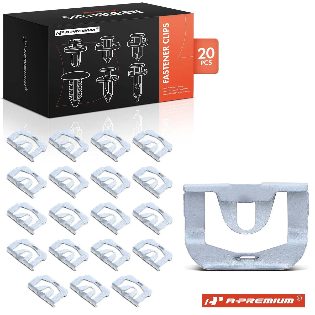 20Pcs Metal Window Reveal Moulding Clip Retainer for Chevy Buick