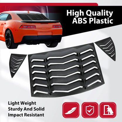 Window Louvers Cover for Rear & Side of 2010–2015 Chevy Camaro