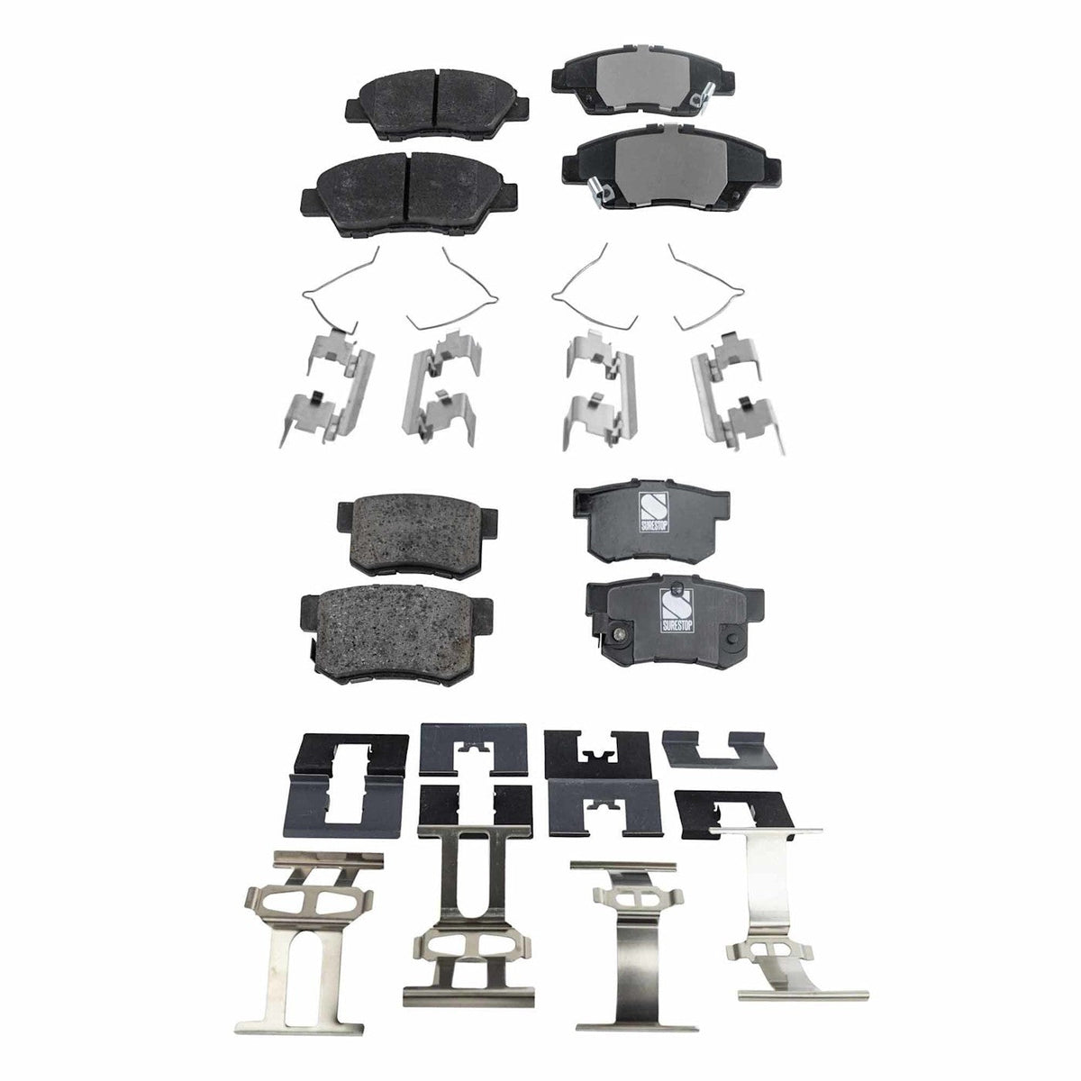 4-Piece Ceramic Brake Pads for Honda CR-Z 2011 to 2015