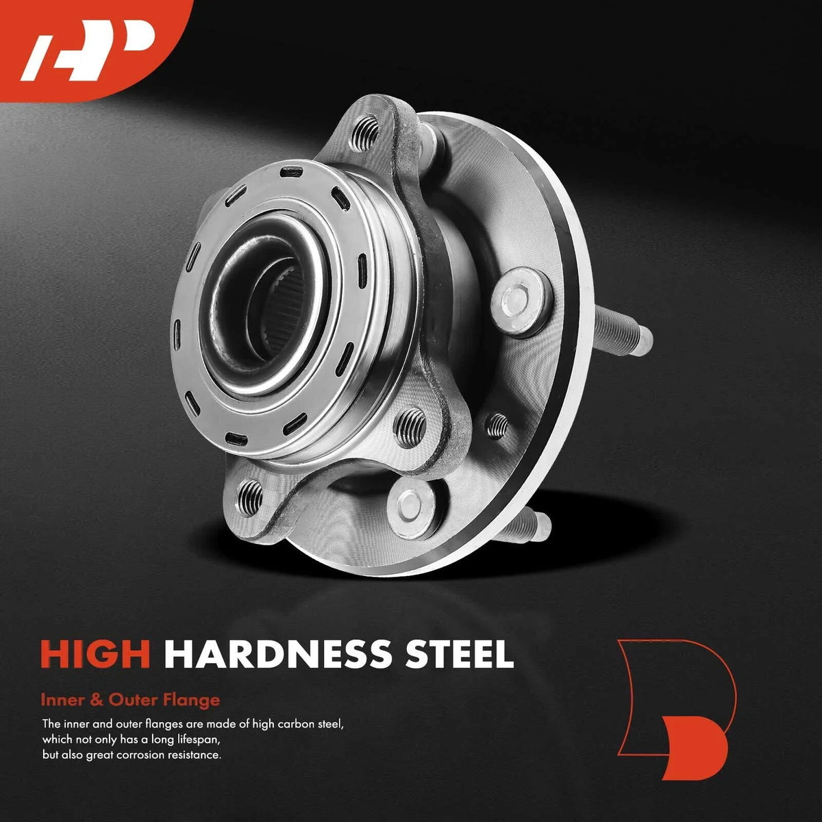 Front Hub & Bearing Assembly (2X) for Ford Taurus 2008-2009