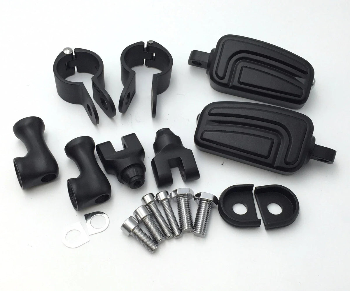 1.5" Black SA AirFlow Foot Peg for Harley Sportster 883 1200 (2004–2023)
