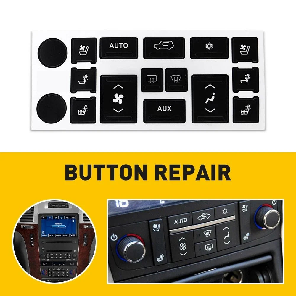 A/C Climate Button Control Repair Decals for Chrysler 200 300 (2014–2017)