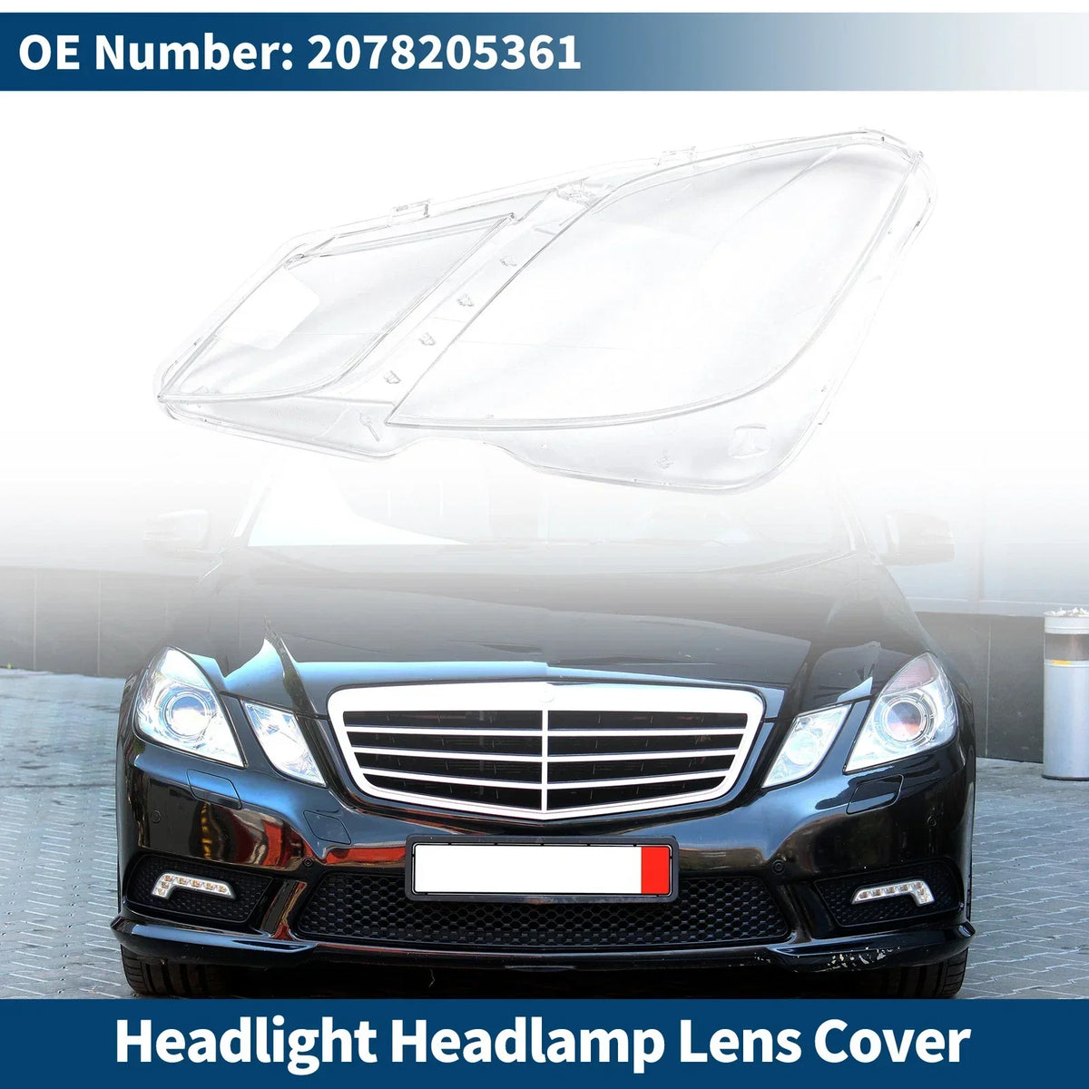 Headlight Lens Cover Front Left for Mercedes-Benz (2003-2011)