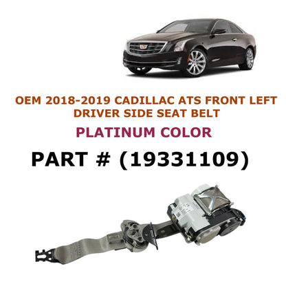 Left Front Seat Belt for Cadillac ATS PLATINUM 2018-2019