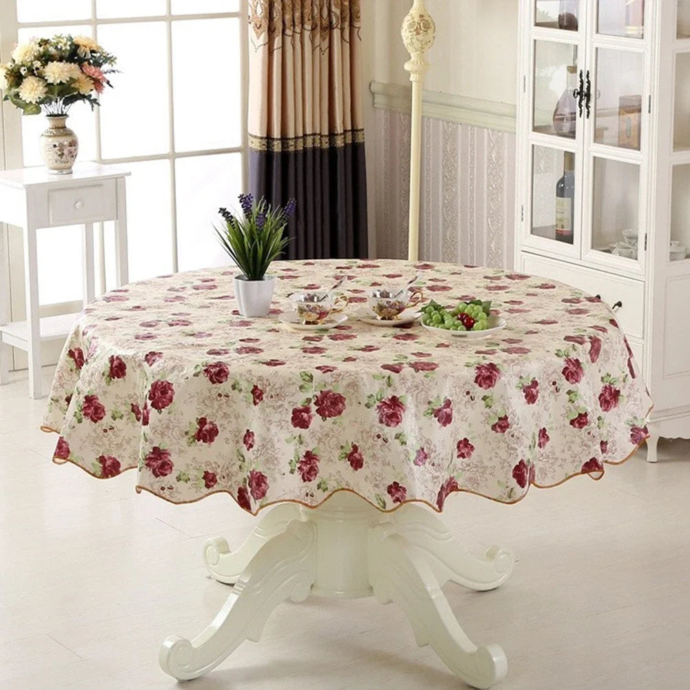 Round Table Cloth for 6 Seaters/4 Seaters (PVC)