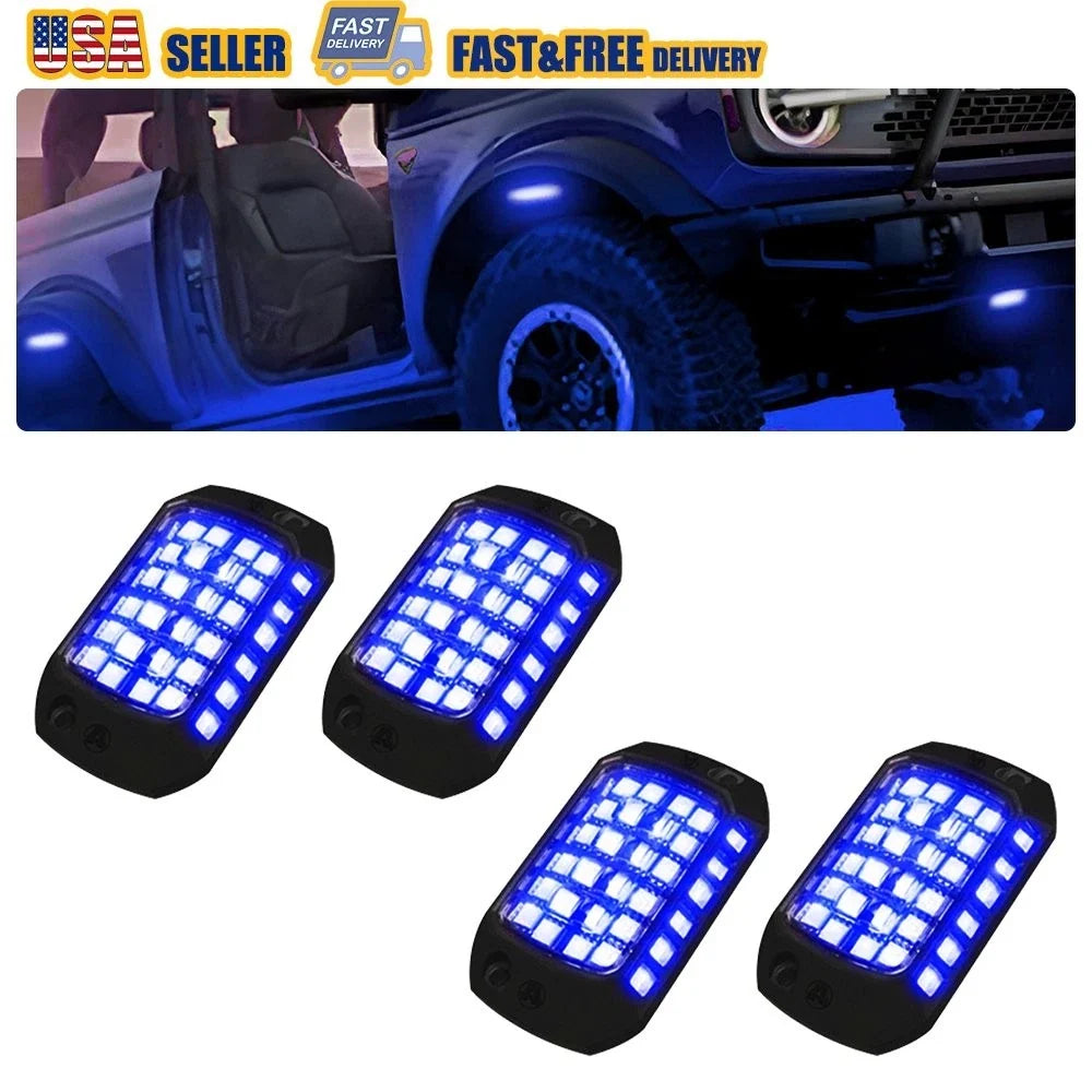 4X LED Neon Underbody Wheel Underglow Light Kit for Chrysler V (Year Range)