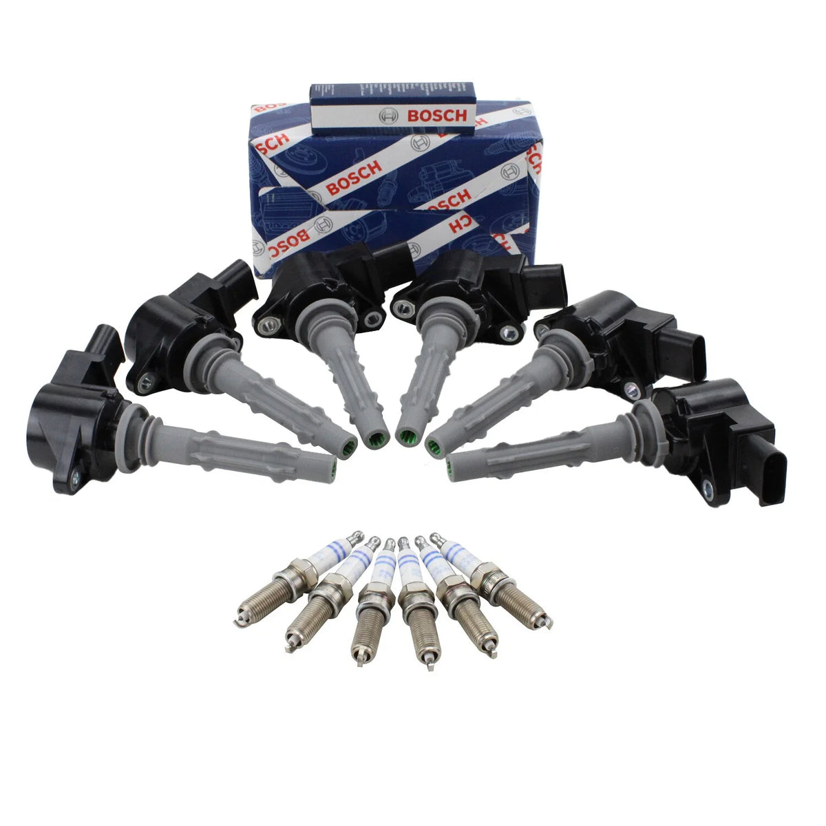 6 Ignition Coils with 6 Spark Plugs for Mercedes-Benz V6 Engine