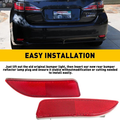 Rear Bumper Light Reflector Lamp for Toyota Corolla (2011–2013) Left/Right