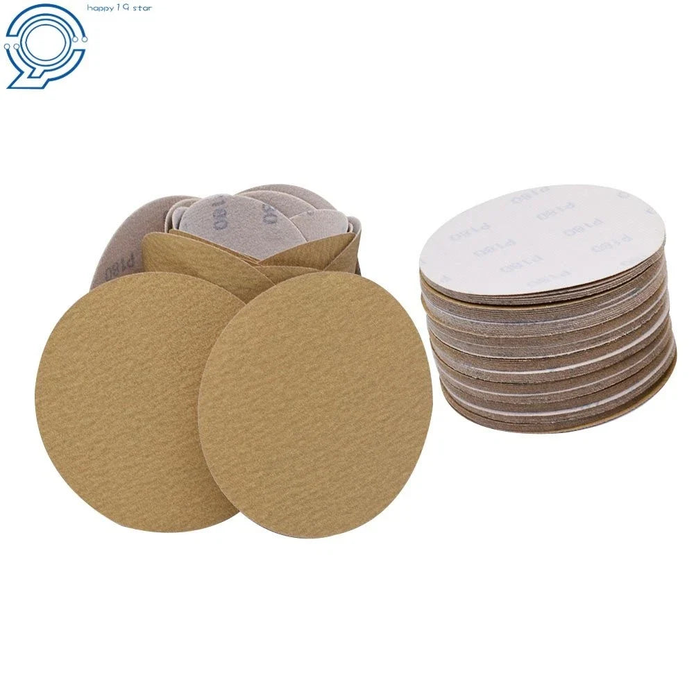 100 Pack Sanding Discs 6" Hook Loop 180 Grit for