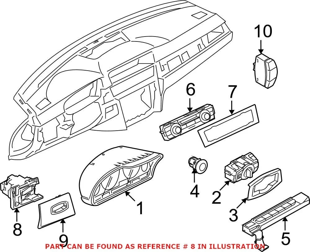 Ignition Lock Remote Key Holder for BMW E90 E91 E92 E93 (2006–2013)