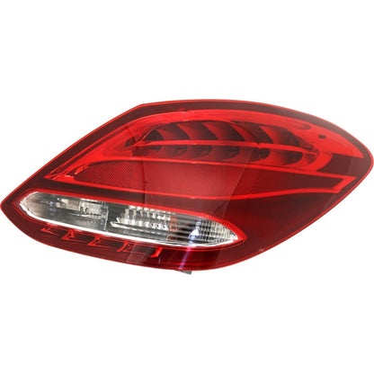 Set of 2 Tail Lights for Mercedes Benz C300 (2015–2018) Halogen w/ Bulbs