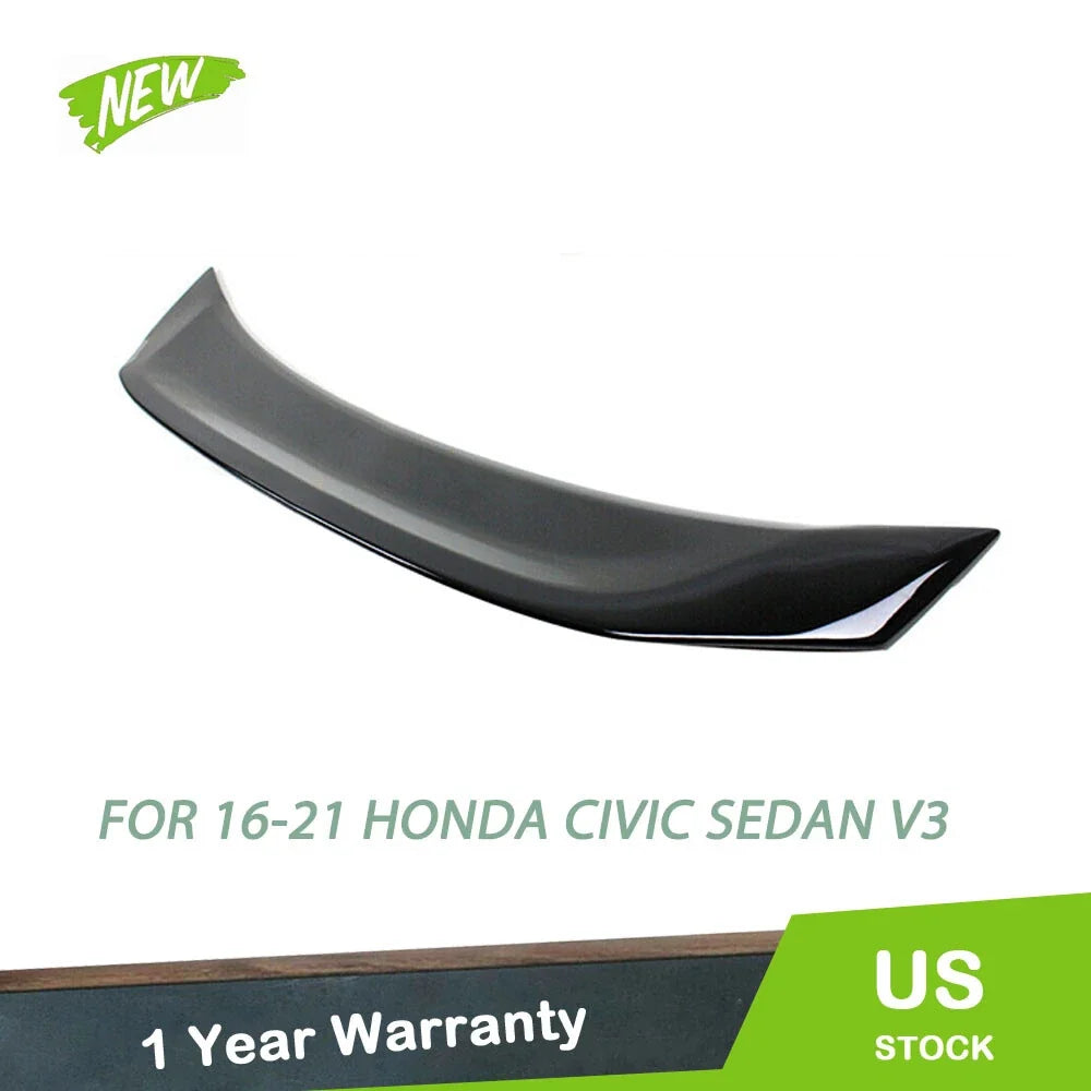 Glossy Black Highkick Duckbill Spoiler for Honda Civic (2016–2021)