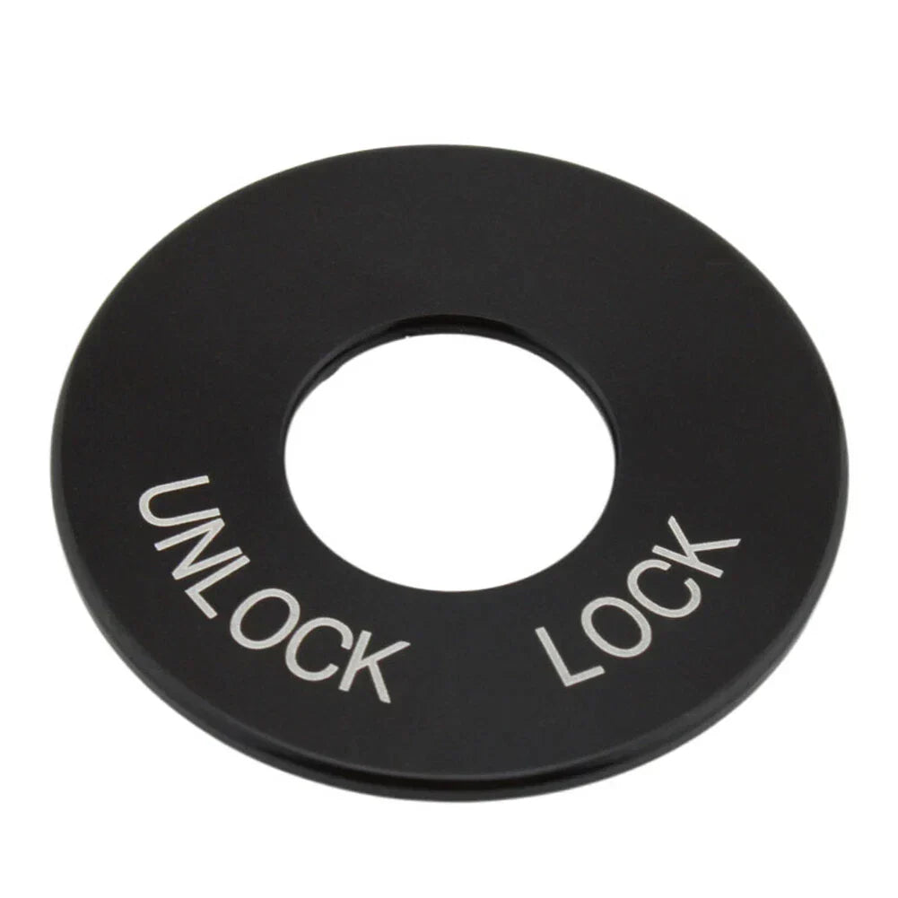 Black Fork Lock Trim Insert for Harley Road King FLHR 1994-2024
