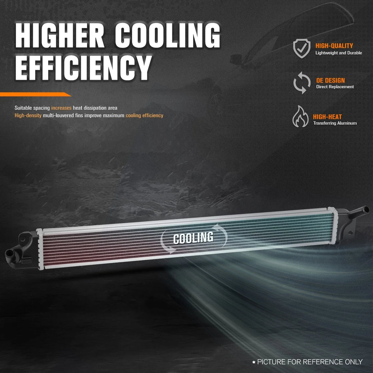 Aluminum Cooling Radiator DPI-13468 for Sonata/Optima Hybrid (2011–2015)