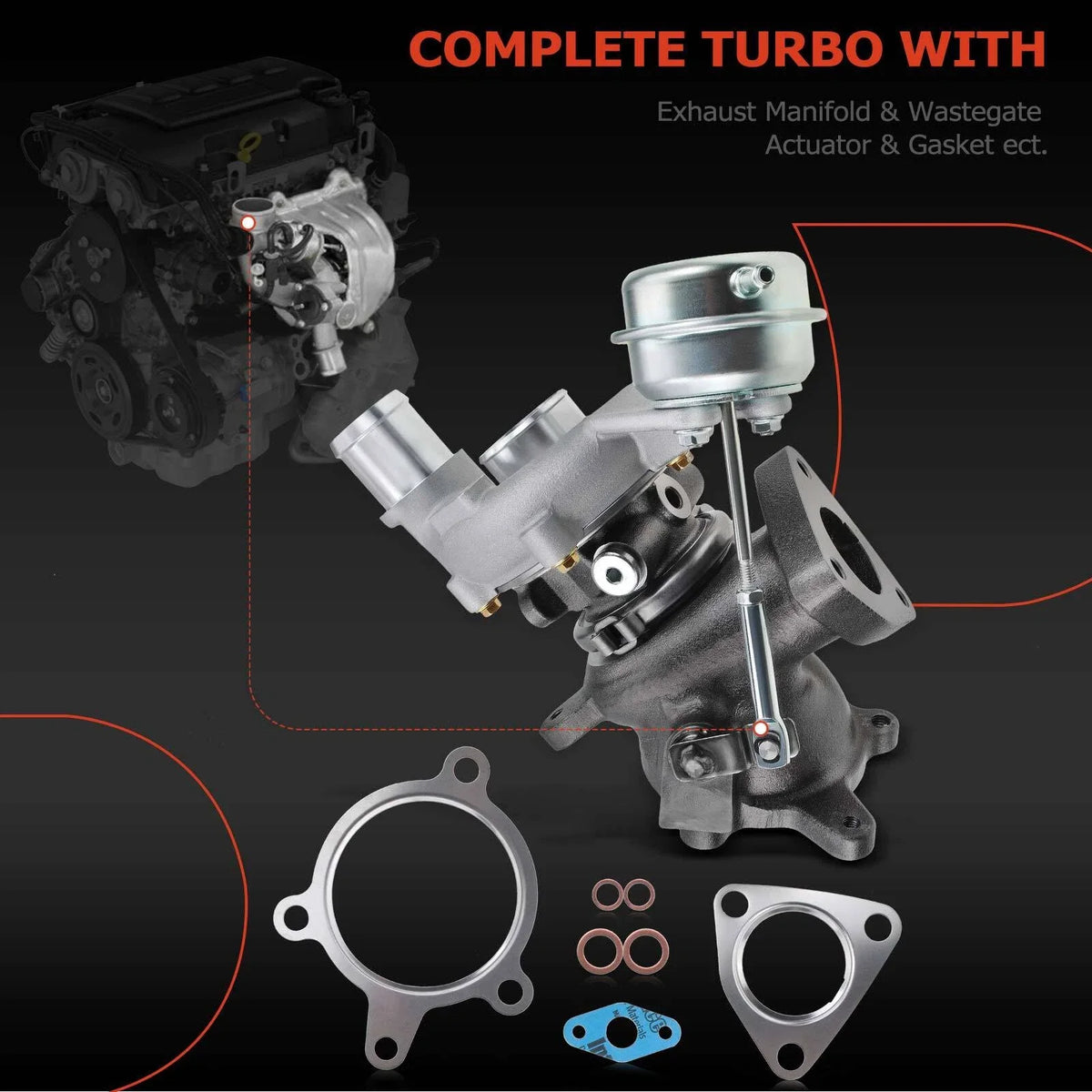 Turbocharger for Ford Flex, Explorer, Taurus, Lincoln MKS, MKT 2009-2019