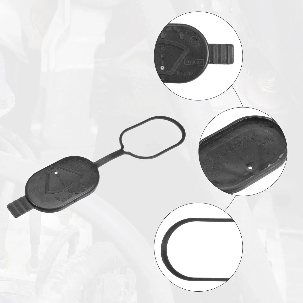 Washer Fluid Reservoir Caps (2) for Mercedes-Benz CL63 AMG 2007-2014