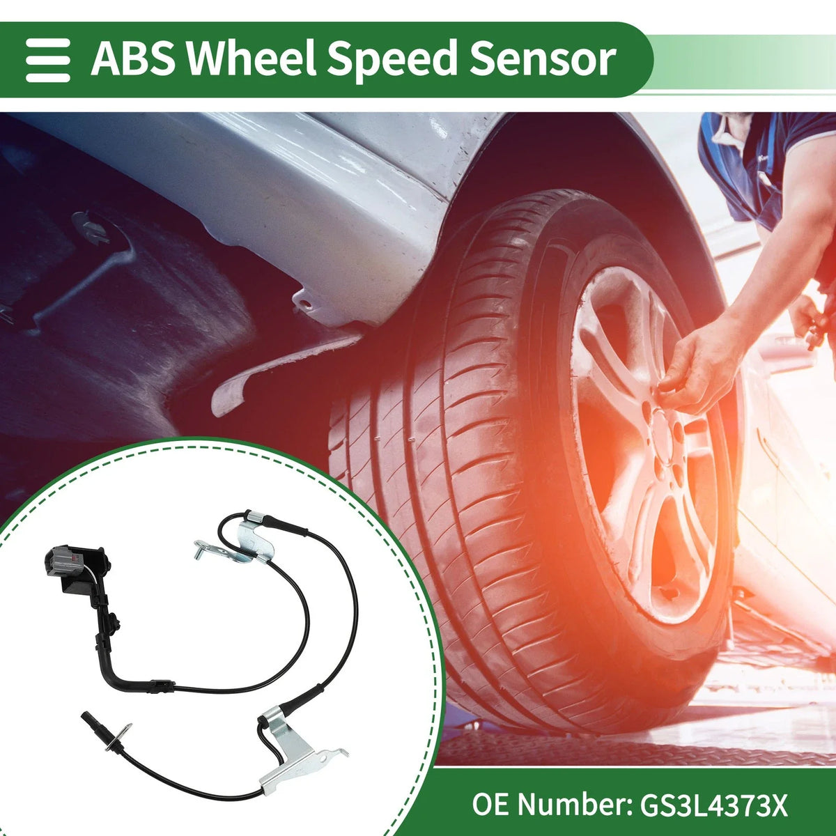 ABS Wheel Speed Sensor GS3L4373X for Mazda 6 (2009–2013)
