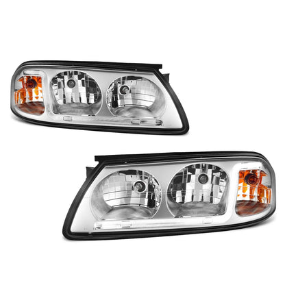 LED DRL Headlight Replacement for Chevy Impala (2000–2005) - Chrome Housing