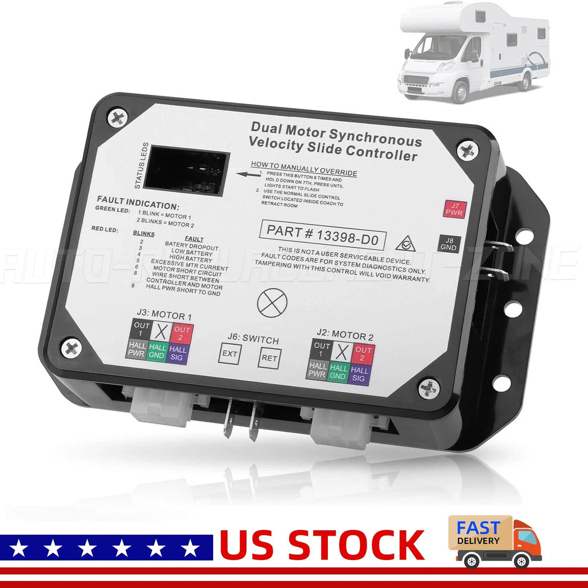 Synchronous Slide Controller for Lippert V-Sync II Dual Motor