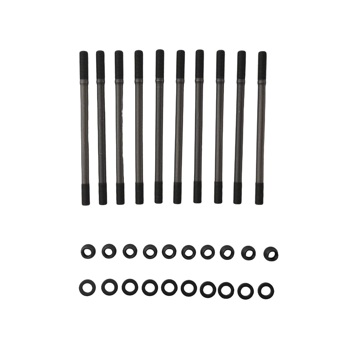 Set of 10 Black Cylinder Head Studs for Honda Civic (1994–2000)