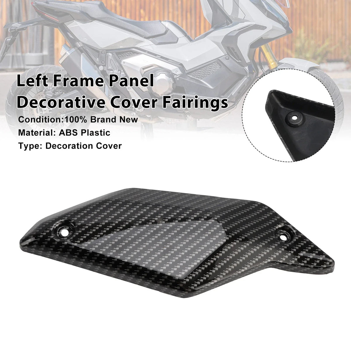Left Frame Panel Decorative Cover - Carbon for Honda X-ADV 750 (2021-2025)