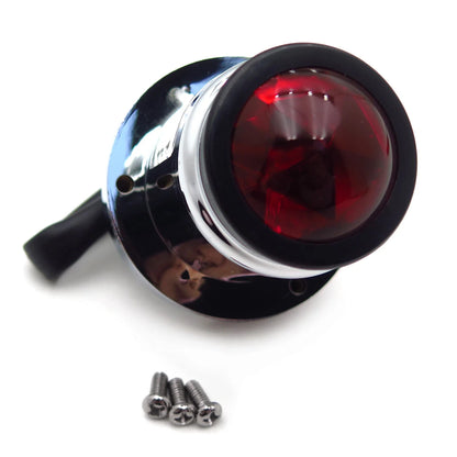 Tail Brake Light in Chrome for Bobber Cruiser Chopper Street Bike
