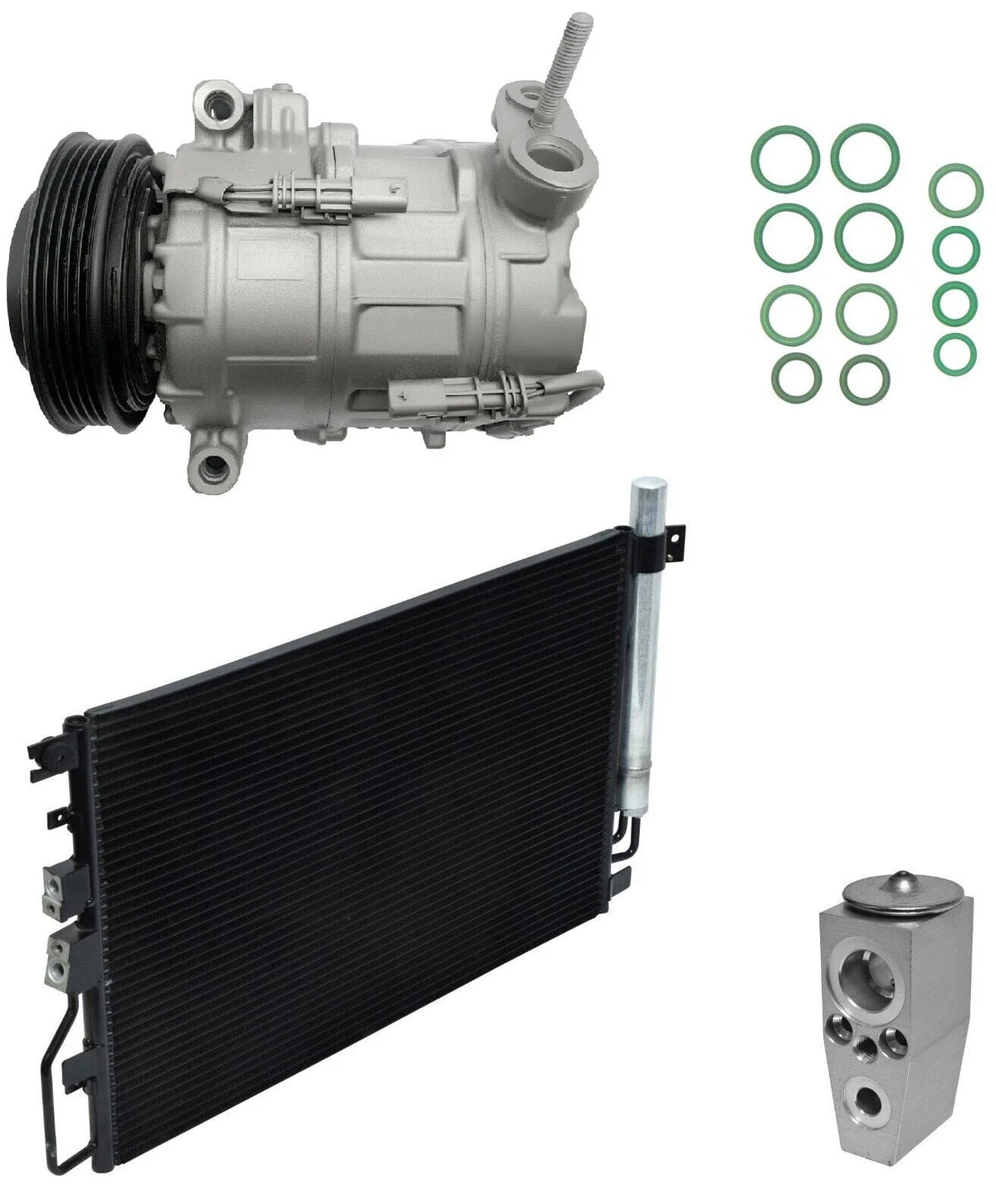 AC Compressor Kit With Condenser for Chevrolet Equinox 2.4L (2014–2019)