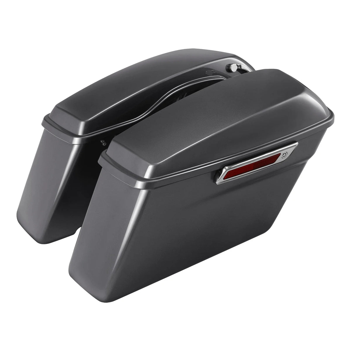 Hard Saddlebags in Gauntlet Gray Metallic for 2014-2024 Harley Road Glide