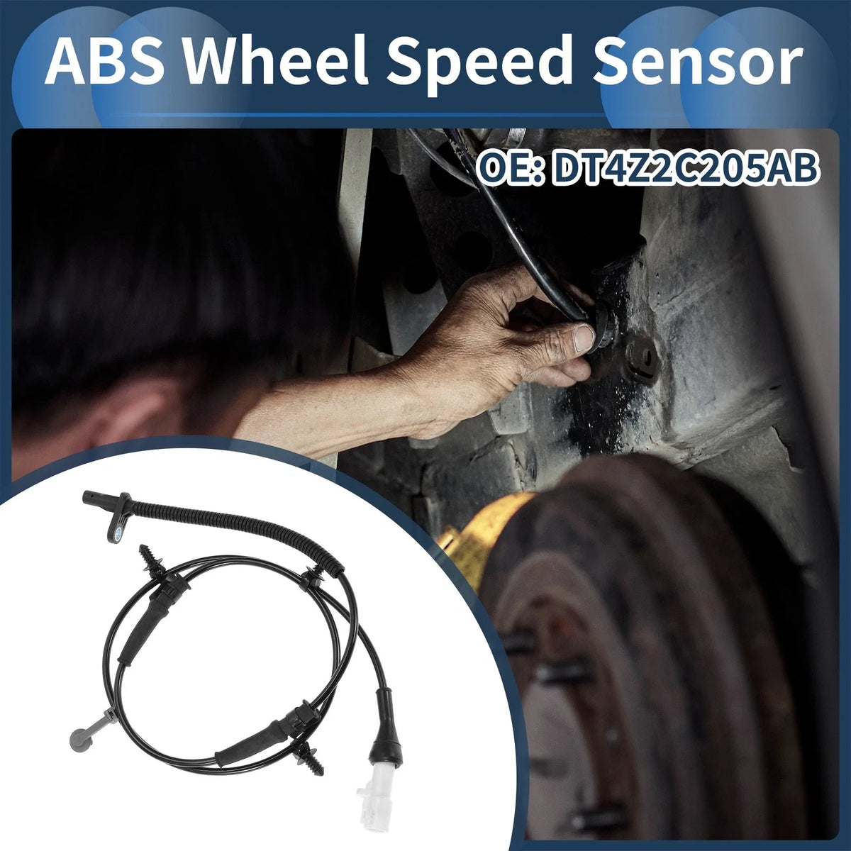 ABS Wheel Speed Sensor No.DT4Z2C205AB for Ford Edge (2015–2023)