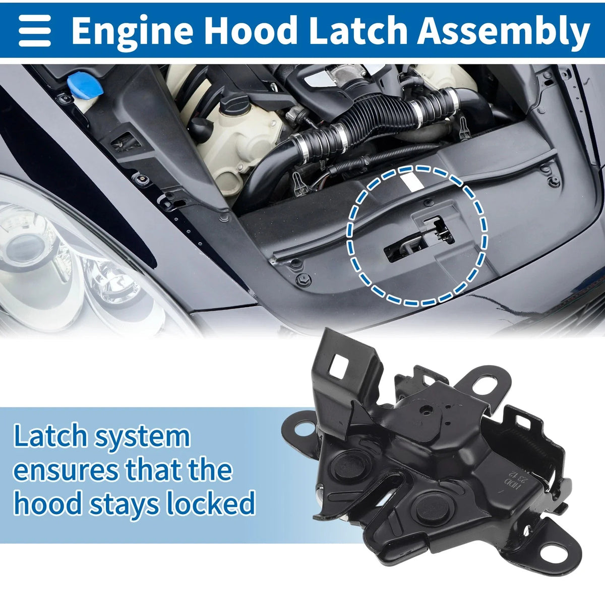 Hood Latch Assembly for Toyota 4Runner (2003–2009) No. 5351060160