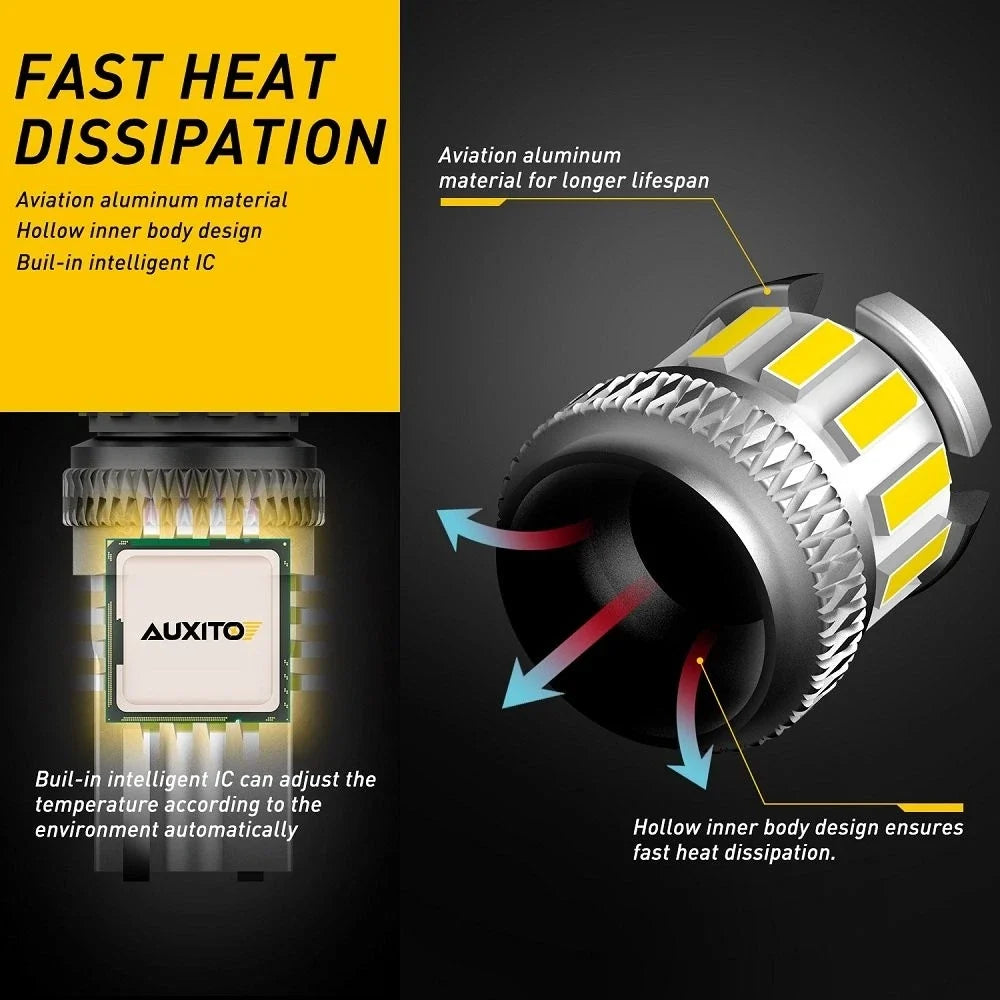 2X AUXITO White LED Dome Map License Light Bulb T10 2825 168 158 for