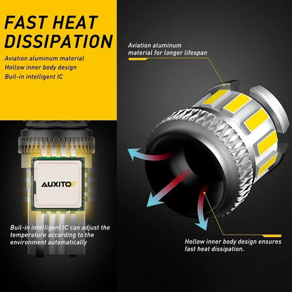 2X AUXITO White LED Dome Map License Light Bulb T10 2825 168 158 for