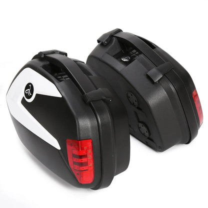 Hard Saddlebags Detachable for Suzuki Honda Cruisers (Universal Fit)