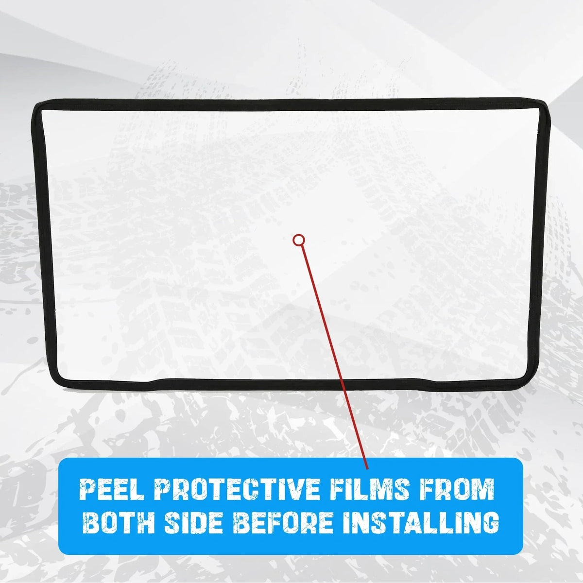 Scratch Resistant Full Front Windshield for Defender HD5/HD8/HD10 (2016+)