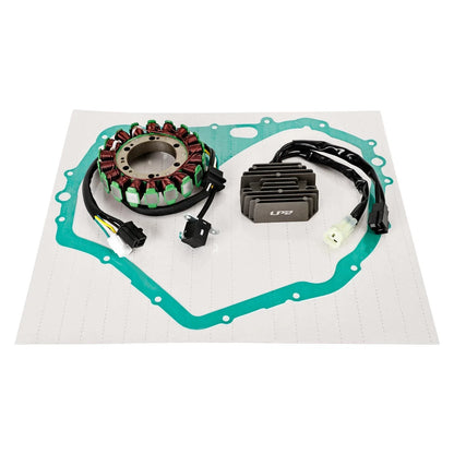 Magneto Stator + Gasket + Voltage Rectifier for Arctic Cat ATV 400 2003-2008