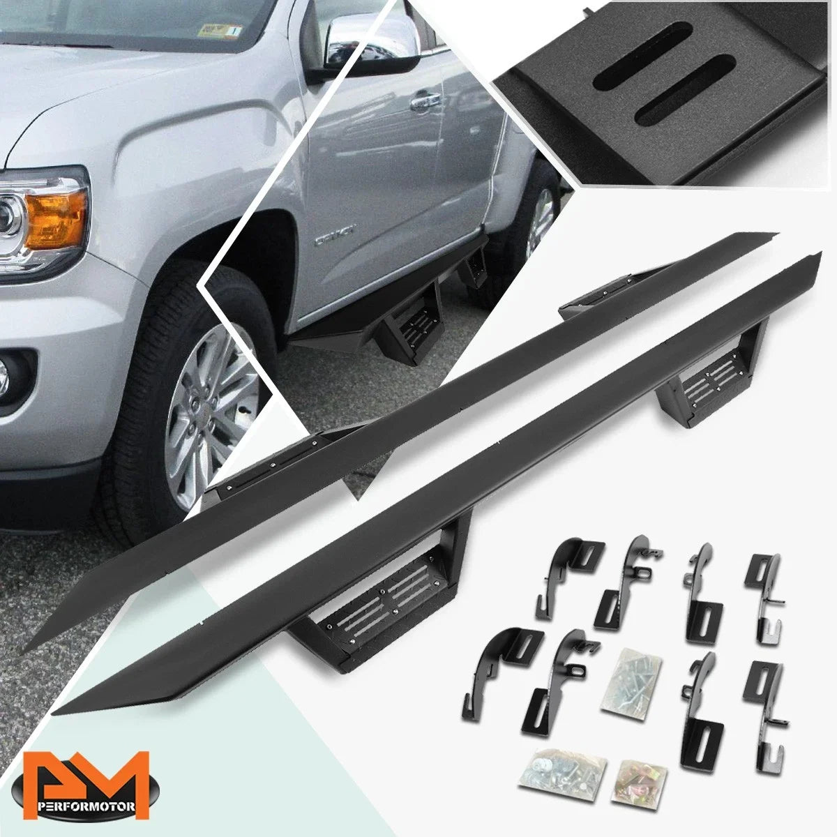 Nerf Bar Running Board 3" with Down Step Pad for Colorado/Canyon 2015-2020