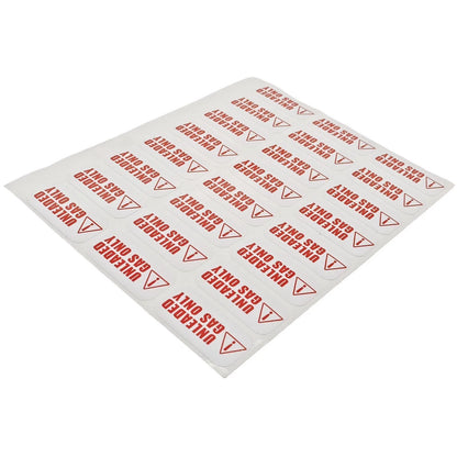 Unleaded Fuel Only Sticker - Weather Resistant for Universal Fit