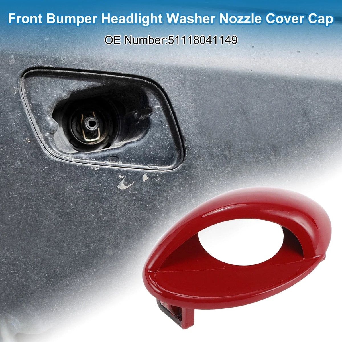 Left Front Headlight Washer Nozzle Cover for BMW M3 2008-2013