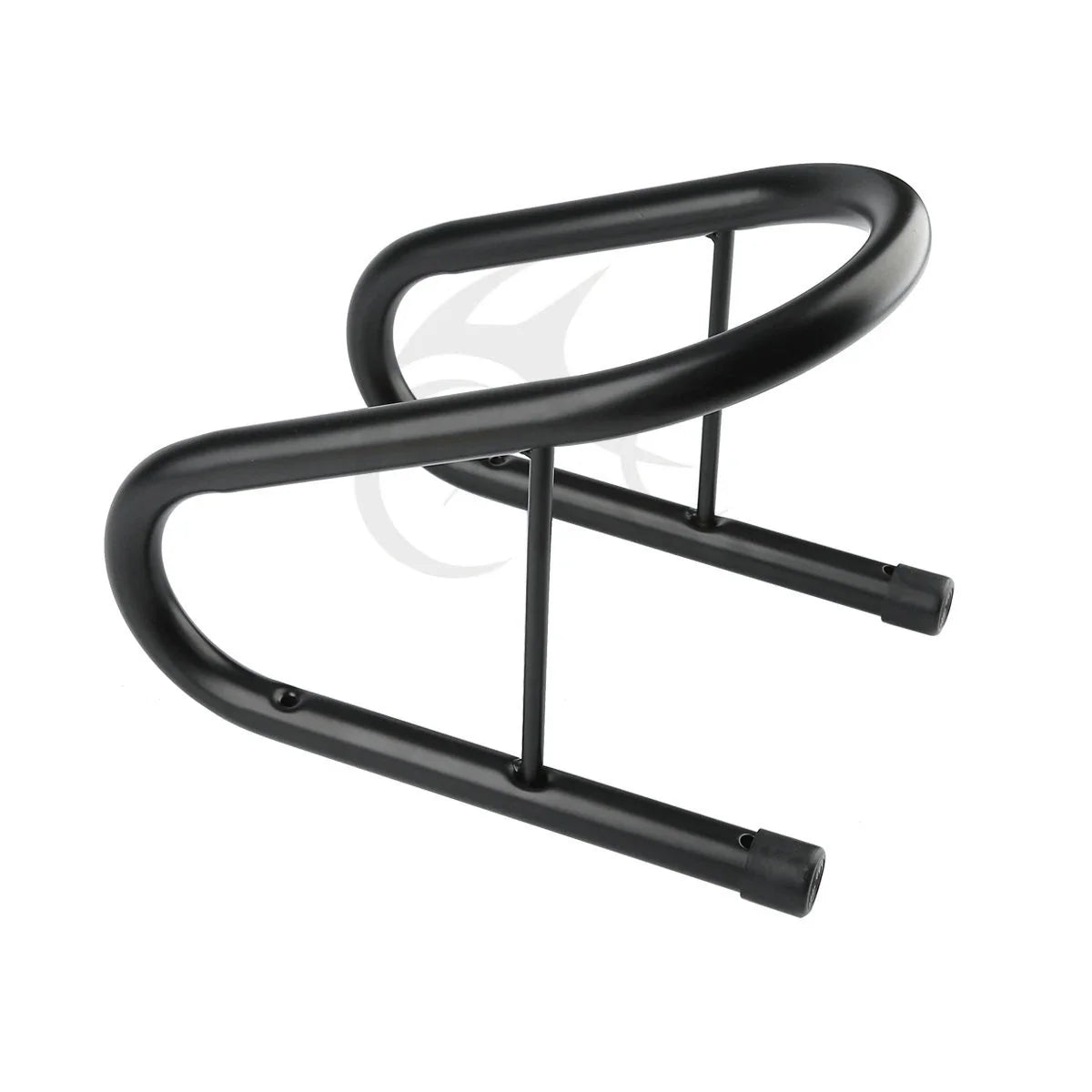 Black 6.5" Wheel Chock for Motorcycles with Quick Release Kit