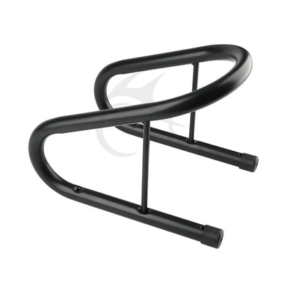 Black 6.5" Wheel Chock for Motorcycles with Quick Release Kit