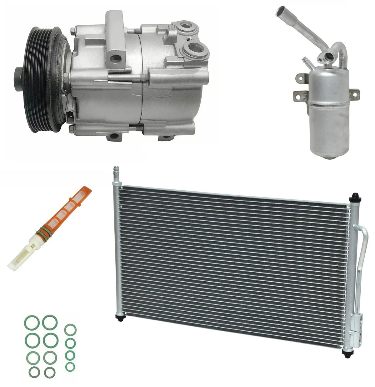 AC Compressor Kit With Condenser for Ford Focus 2.3L (2007–2007)