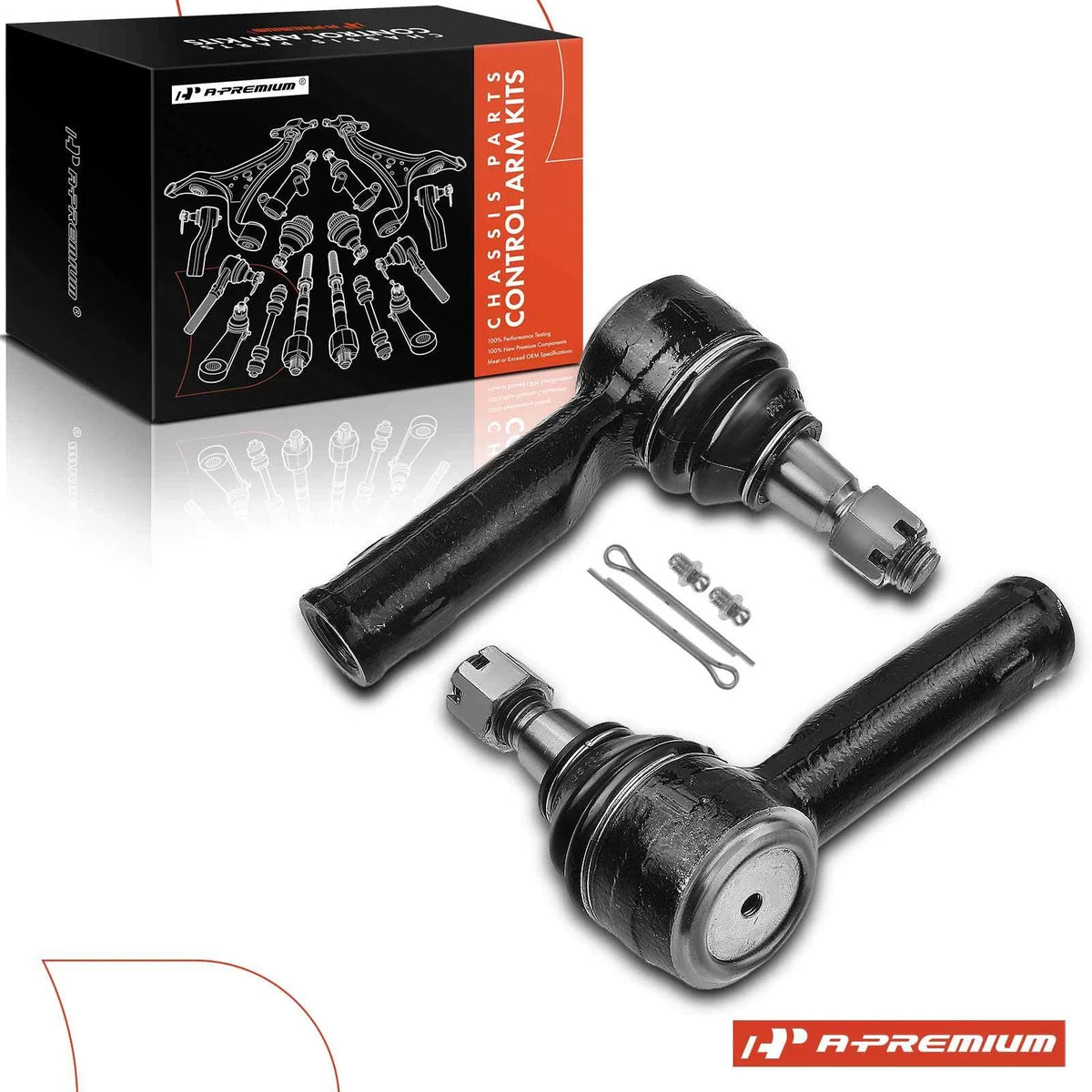 2X Front Outer Tie Rod End for Ford F-150, Lincoln Mark LT (2004–2008)