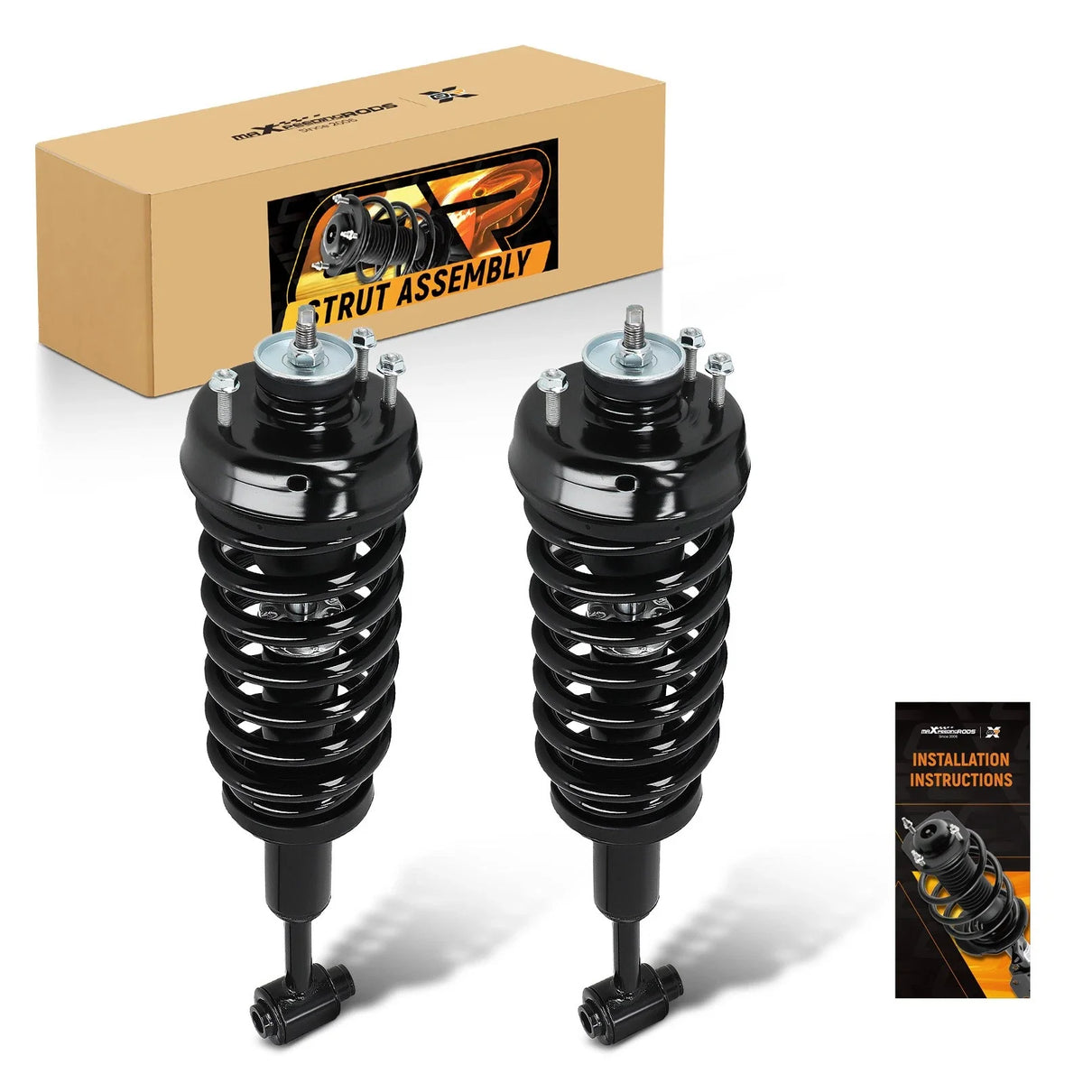 2X Complete Front Struts with Coil Springs for Ford Explorer (2002–2003)