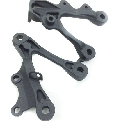 Silver Brackets for Foot Pegs - Kawasaki ZX6R (2009–2011)